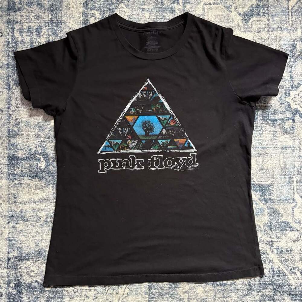 Pink Floyd Graphic T-Shirt Size XL Black Triangle Album Art